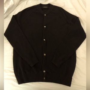 ZARA MAN BLACK CARDIGAN JACKET SIZE LARGE MEN